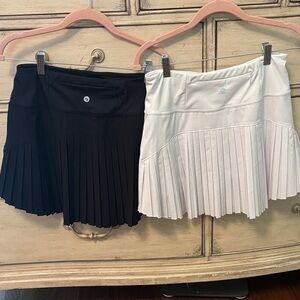 Baleaf White and Black Tennis or Golf Pleated Skirts